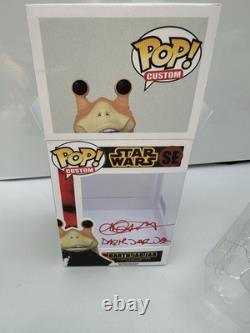CUSTOM Pop! Star Wars Darth Jar Jar Binks Figure signed by AHMED BEST BAS READ