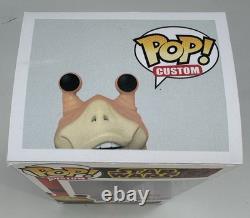 CUSTOM Pop! Star Wars Darth Jar Jar Binks Figure signed by AHMED BEST BAS READ