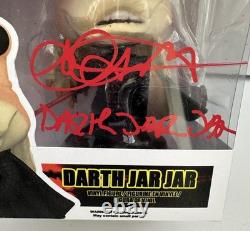 CUSTOM Pop! Star Wars Darth Jar Jar Binks Figure signed by AHMED BEST BAS READ