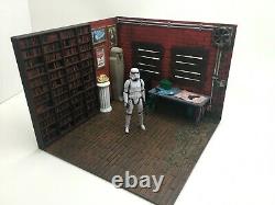 CUSTOM SECRET HIDEOUT DIORAMA for 3.75 INCH FIGURES 118 SCALE GI JOE STAR WARS