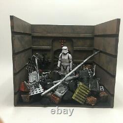 CUSTOM STAR WARS DEATH STAR TRASH COMPACTOR DIORAMA for 118 SCALE FIGURES