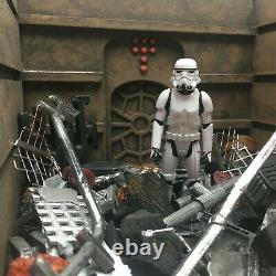 CUSTOM STAR WARS DEATH STAR TRASH COMPACTOR DIORAMA for 118 SCALE FIGURES