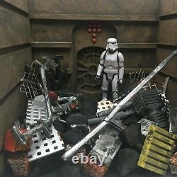 CUSTOM STAR WARS DEATH STAR TRASH COMPACTOR DIORAMA for 118 SCALE FIGURES