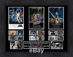 CUSTOM Signed Star Wars Trilogy film cell (1977,1980,1983) Filmcell, Engraved