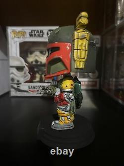 CUSTOM Star Wars FUNKO POP! #348 Boba Fett Heavy Infantry Mandalorian