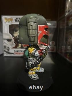 CUSTOM Star Wars FUNKO POP! #348 Boba Fett Heavy Infantry Mandalorian