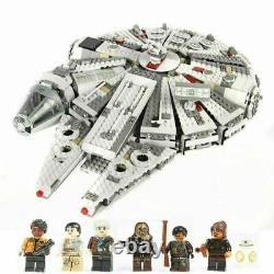 CUSTOM UK LEGO Run Millennium Falcon Star Wars Spacecraft Building Blocks 75105