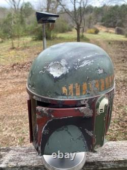 CUSTOM WEATHERED EFX Star Wars ESB Boba Fett Helmet Replica 11 prop