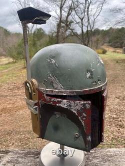 CUSTOM WEATHERED EFX Star Wars ESB Boba Fett Helmet Replica 11 prop