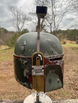 CUSTOM WEATHERED EFX Star Wars ESB Boba Fett Helmet Replica 11 prop