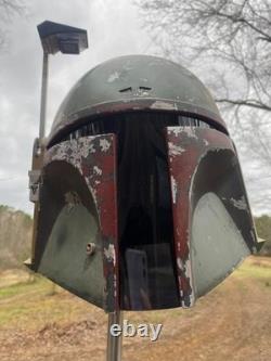 CUSTOM WEATHERED EFX Star Wars ESB Boba Fett Helmet Replica 11 prop
