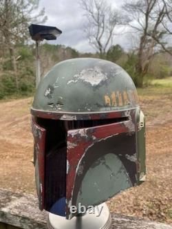CUSTOM WEATHERED EFX Star Wars ESB Boba Fett Helmet Replica 11 prop