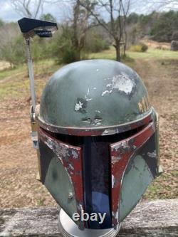 CUSTOM WEATHERED EFX Star Wars ESB Boba Fett Helmet Replica 11 prop