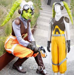 Christmas Star Wars Rebels Hera Syndulla Cosplay Costume Halloween Outfit