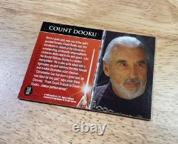 Christopher Lee Star Wars Count Dooku Custom Cut Signature Trading Card 1 of 1