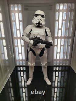 Custom 1/6 scale Death Star Corridor Diorama for Hot Toys. Fits in Detolf