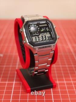 Custom Casio AE1200 Death Star Mod Digital World Time Star Wars Watch