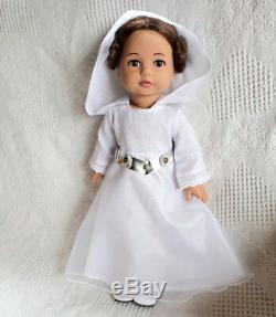 Custom Gotz Doll, Custom 18 inch doll, Star Wars Princess Leia, American Girl