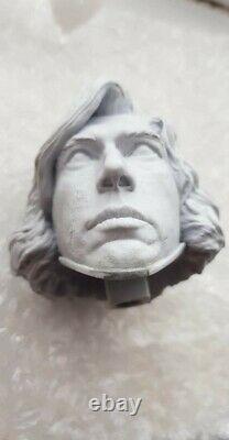 Custom Kylo Ren unmasked & unpainted 1/4 Scale Head Sculpt Fit Sideshow Statue