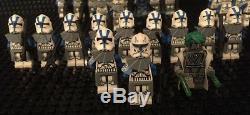 Custom Lego Compatible Star Wars 501st Turbo Tank with full squad of troops