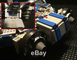 Custom Lego Compatible Star Wars Blue/Gray Corellian Patrol Ship With Crew! NEW