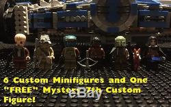 Custom Lego Compatible Star Wars Blue/Gray Corellian Patrol Ship With Crew! NEW