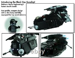 Custom Lego Star War Black OPs Republic Gunship 7676 7163 75021 75046 75292