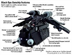 Custom Lego Star War Black OPs Republic Gunship 7676 7163 75021 75046 75292