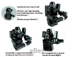Custom Lego Star War Black OPs Republic Gunship & Shadow Trooper 7676 7163 75021