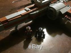 Custom Lego Star Wars Brown & Dark Gray X-Wing Fighter with Pilot