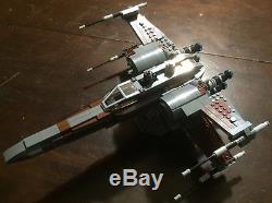 Custom Lego Star Wars Brown & Dark Gray X-Wing Fighter with Pilot