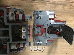 Custom Lego Star Wars Imperial Patrol Ship with Commander and Crew