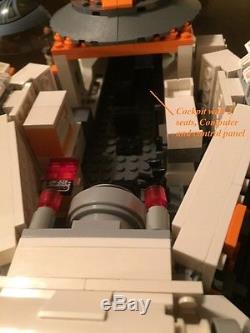 Custom Lego Star Wars Rebel War Ship Destroyer With two officers