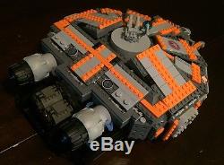 Custom Lego Star Wars Small Rebel Long Range Cargo Hauler with crew