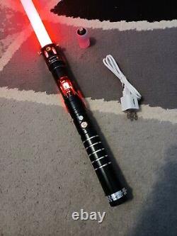 Custom Lightsaber with Exposed Crystal Chamber, Smoothswing, RGB LED