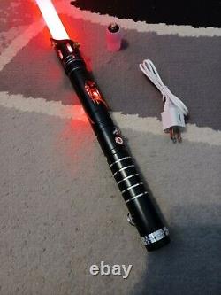 Custom Lightsaber with Exposed Crystal Chamber, Smoothswing, RGB LED