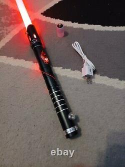 Custom Lightsaber with Exposed Crystal Chamber, Smoothswing, RGB LED