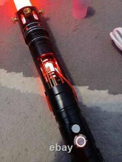 Custom Lightsaber with Exposed Crystal Chamber, Smoothswing, RGB LED