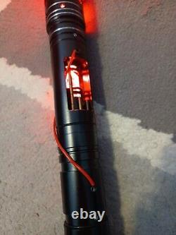 Custom Lightsaber with Exposed Crystal Chamber, Smoothswing, RGB LED