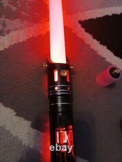 Custom Lightsaber with Exposed Crystal Chamber, Smoothswing, RGB LED