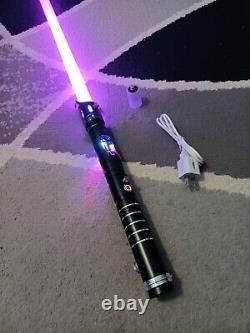 Custom Lightsaber with Exposed Crystal Chamber, Smoothswing, RGB LED