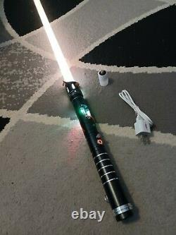 Custom Lightsaber with Exposed Crystal Chamber, Smoothswing, RGB LED