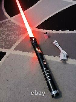 Custom Lightsaber with Exposed Crystal Chamber, Smoothswing, RGB LED