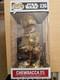 Custom Made Gold Funko Pop Star Wars #236 Chewbacca With At-st Vinyl Bobblehead