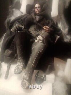 Custom Ooak Dark Side Luke Fully Articulated Figure + Hoth Ice Throne Stage Set