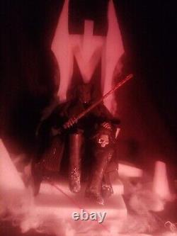 Custom Ooak Dark Side Luke Fully Articulated Figure + Hoth Ice Throne Stage Set