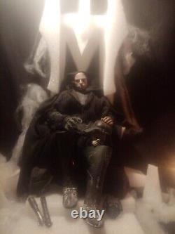 Custom Ooak Dark Side Luke Fully Articulated Figure + Hoth Ice Throne Stage Set