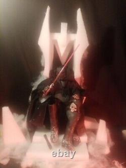 Custom Ooak Dark Side Luke Fully Articulated Figure + Hoth Ice Throne Stage Set