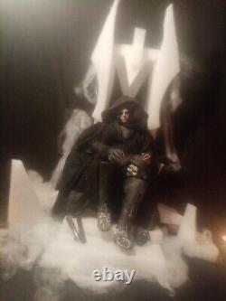 Custom Ooak Dark Side Luke Fully Articulated Figure + Hoth Ice Throne Stage Set