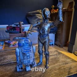 Custom Painted 16 scale Star Wars Droids C3PO And R2D2 action figures
